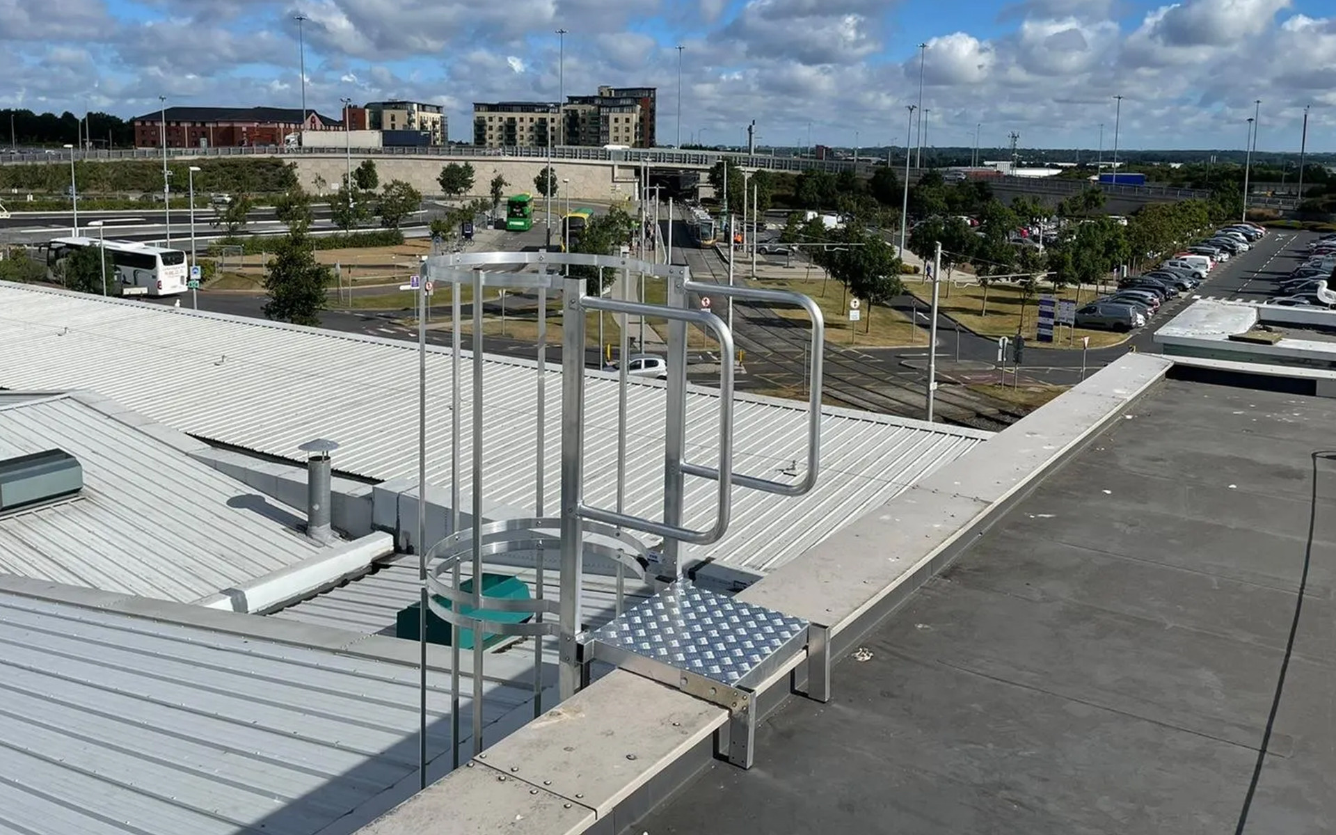 Rothoblaas, STEP UP access ladder mounted on industrial structure