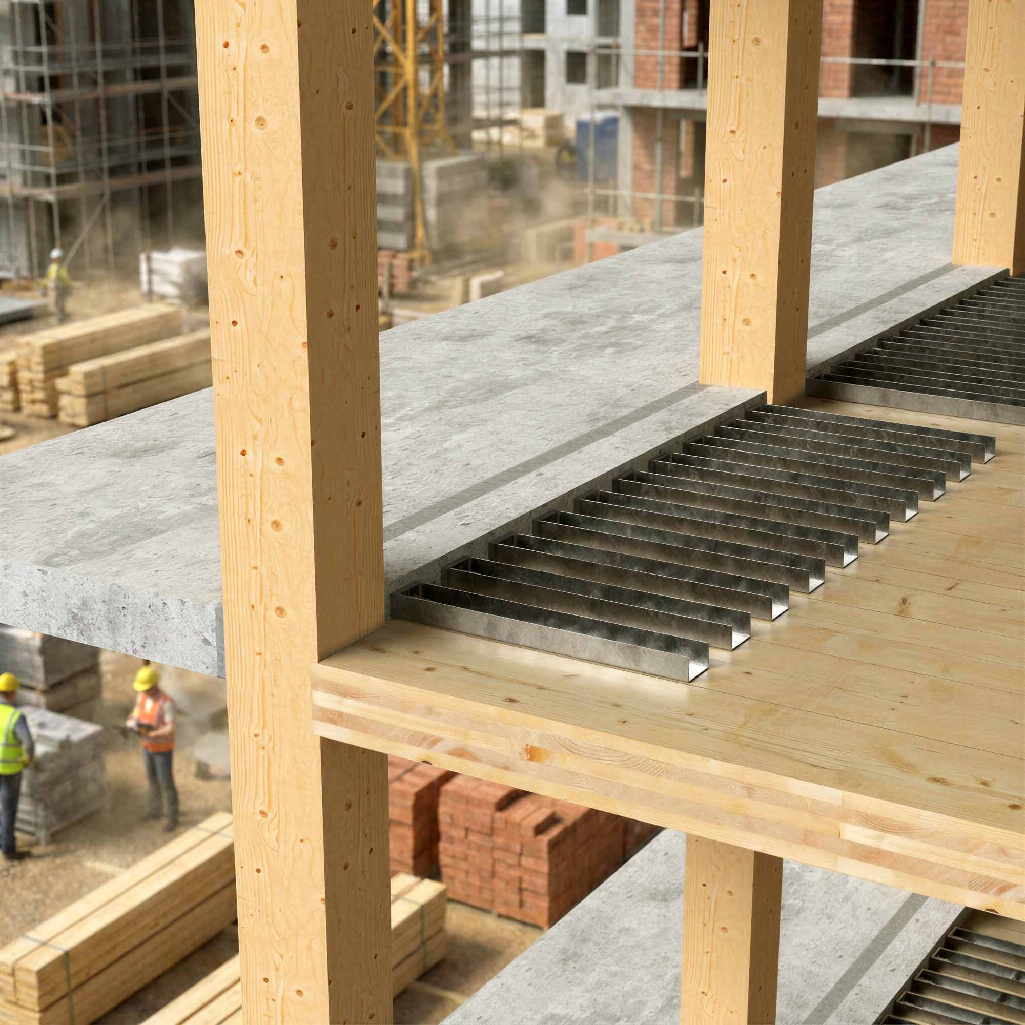 Connessione HIT Insulated MVX-TS isolamento termico solaio legno balcone