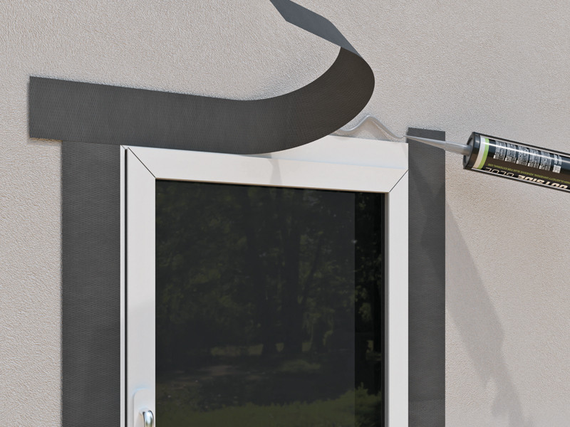 applicazione-nastro-intonacabile-con-striscia-adesiva-di-montaggio-plaster-band-lite