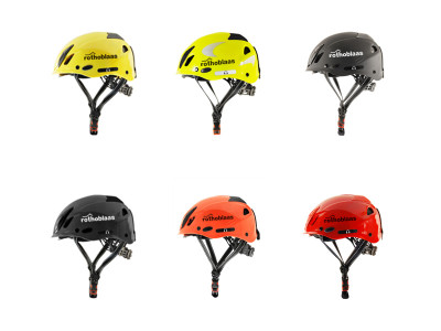 casco per lavori in altezza cantiere o aree industriali