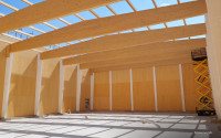 Large timber buildings in Italy